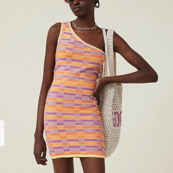 Cotton On Dresses & Skirts - One shoulder knitted dress